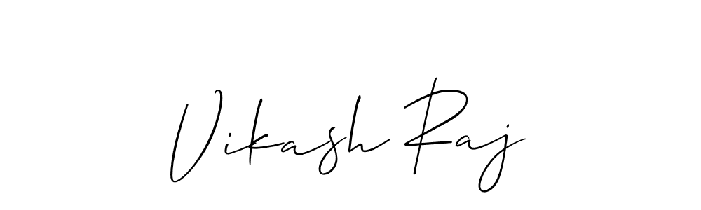 How to make Vikash Raj signature? Allison_Script is a professional autograph style. Create handwritten signature for Vikash Raj name. Vikash Raj signature style 2 images and pictures png