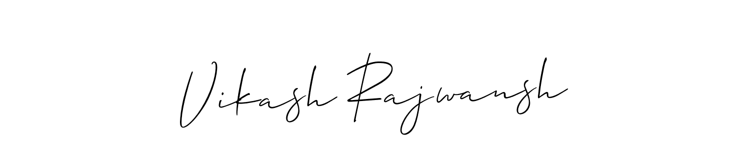 How to make Vikash Rajwansh name signature. Use Allison_Script style for creating short signs online. This is the latest handwritten sign. Vikash Rajwansh signature style 2 images and pictures png