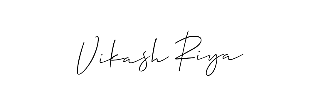 How to Draw Vikash Riya signature style? Allison_Script is a latest design signature styles for name Vikash Riya. Vikash Riya signature style 2 images and pictures png