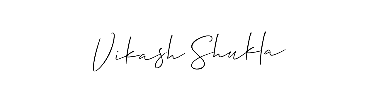 Vikash Shukla stylish signature style. Best Handwritten Sign (Allison_Script) for my name. Handwritten Signature Collection Ideas for my name Vikash Shukla. Vikash Shukla signature style 2 images and pictures png