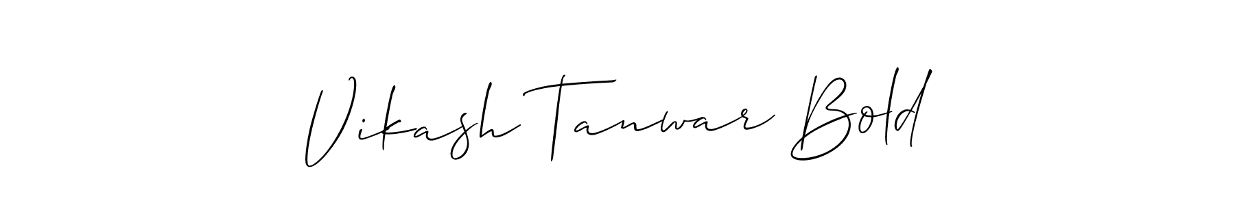 Also You can easily find your signature by using the search form. We will create Vikash Tanwar Bold name handwritten signature images for you free of cost using Allison_Script sign style. Vikash Tanwar Bold signature style 2 images and pictures png