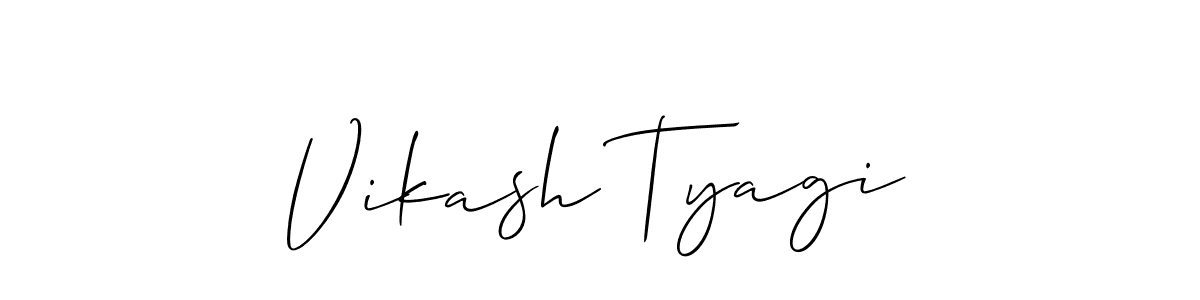 You should practise on your own different ways (Allison_Script) to write your name (Vikash Tyagi) in signature. don't let someone else do it for you. Vikash Tyagi signature style 2 images and pictures png