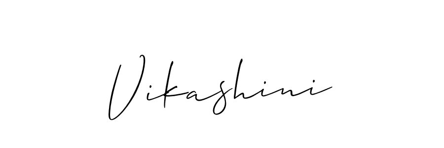 It looks lik you need a new signature style for name Vikashini. Design unique handwritten (Allison_Script) signature with our free signature maker in just a few clicks. Vikashini signature style 2 images and pictures png