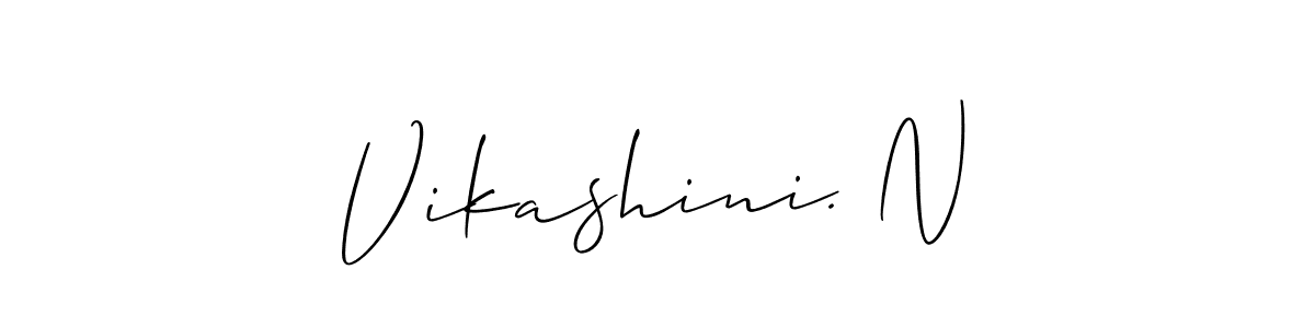 How to make Vikashini. N signature? Allison_Script is a professional autograph style. Create handwritten signature for Vikashini. N name. Vikashini. N signature style 2 images and pictures png