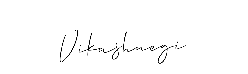 Design your own signature with our free online signature maker. With this signature software, you can create a handwritten (Allison_Script) signature for name Vikashnegi. Vikashnegi signature style 2 images and pictures png