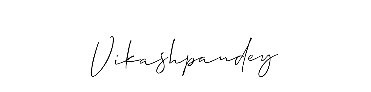 How to Draw Vikashpandey signature style? Allison_Script is a latest design signature styles for name Vikashpandey. Vikashpandey signature style 2 images and pictures png