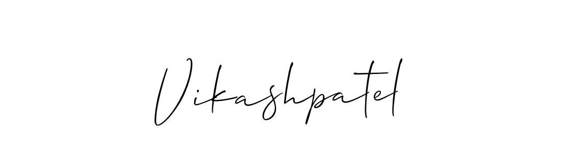 Also You can easily find your signature by using the search form. We will create Vikashpatel name handwritten signature images for you free of cost using Allison_Script sign style. Vikashpatel signature style 2 images and pictures png
