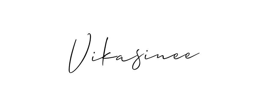 You should practise on your own different ways (Allison_Script) to write your name (Vikasinee) in signature. don't let someone else do it for you. Vikasinee signature style 2 images and pictures png