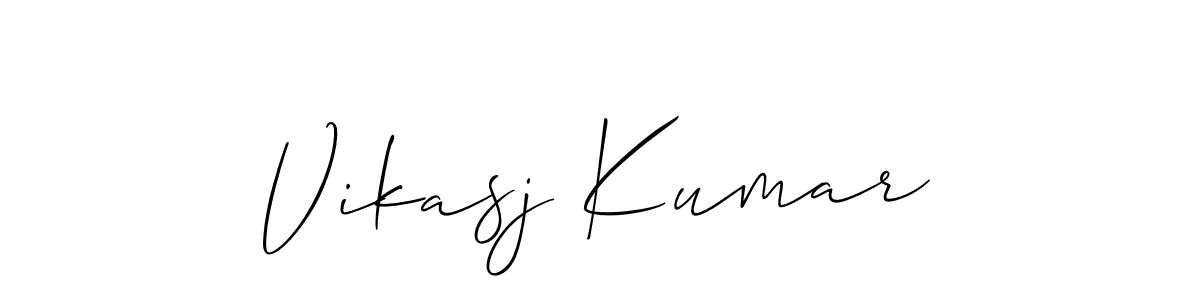 if you are searching for the best signature style for your name Vikasj Kumar. so please give up your signature search. here we have designed multiple signature styles  using Allison_Script. Vikasj Kumar signature style 2 images and pictures png