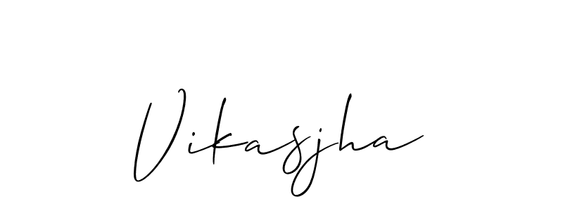 Make a beautiful signature design for name Vikasjha. Use this online signature maker to create a handwritten signature for free. Vikasjha signature style 2 images and pictures png