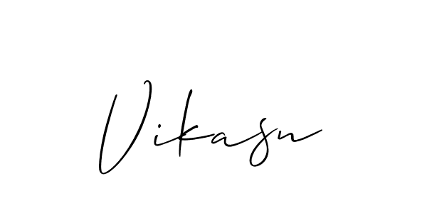 How to make Vikasn signature? Allison_Script is a professional autograph style. Create handwritten signature for Vikasn name. Vikasn signature style 2 images and pictures png