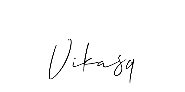 Also we have Vikasq name is the best signature style. Create professional handwritten signature collection using Allison_Script autograph style. Vikasq signature style 2 images and pictures png