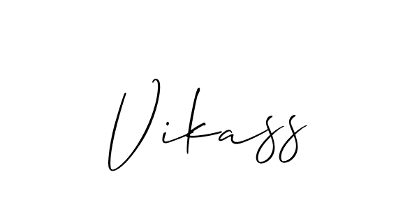 Best and Professional Signature Style for Vikass. Allison_Script Best Signature Style Collection. Vikass signature style 2 images and pictures png