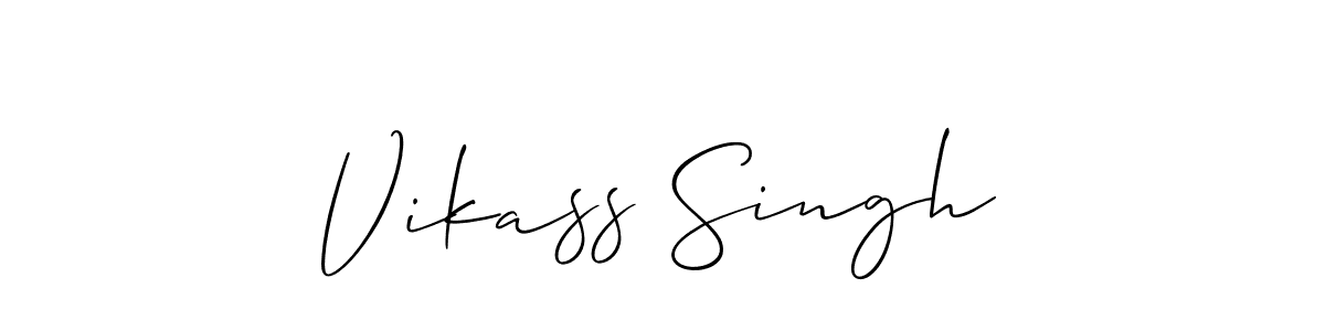 Vikass Singh stylish signature style. Best Handwritten Sign (Allison_Script) for my name. Handwritten Signature Collection Ideas for my name Vikass Singh. Vikass Singh signature style 2 images and pictures png