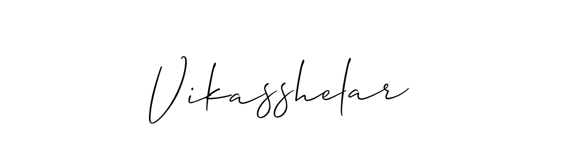 Design your own signature with our free online signature maker. With this signature software, you can create a handwritten (Allison_Script) signature for name Vikasshelar. Vikasshelar signature style 2 images and pictures png