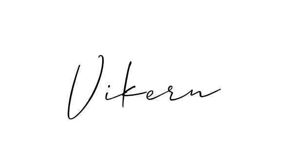 Similarly Allison_Script is the best handwritten signature design. Signature creator online .You can use it as an online autograph creator for name Vikern. Vikern signature style 2 images and pictures png