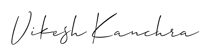 How to make Vikesh Kanchra name signature. Use Allison_Script style for creating short signs online. This is the latest handwritten sign. Vikesh Kanchra signature style 2 images and pictures png