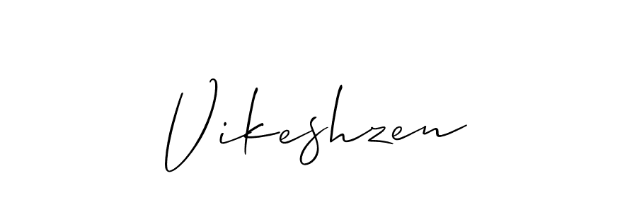 Similarly Allison_Script is the best handwritten signature design. Signature creator online .You can use it as an online autograph creator for name Vikeshzen. Vikeshzen signature style 2 images and pictures png