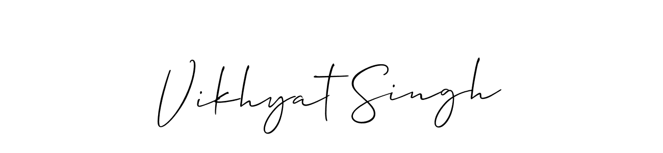 Best and Professional Signature Style for Vikhyat Singh. Allison_Script Best Signature Style Collection. Vikhyat Singh signature style 2 images and pictures png