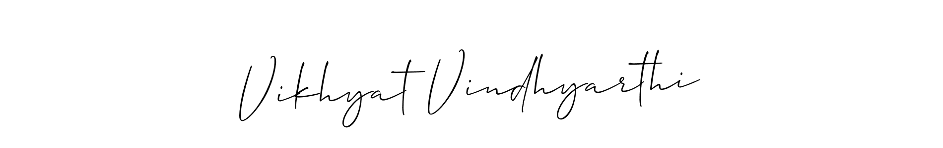 Also You can easily find your signature by using the search form. We will create Vikhyat Vindhyarthi name handwritten signature images for you free of cost using Allison_Script sign style. Vikhyat Vindhyarthi signature style 2 images and pictures png