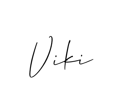 You should practise on your own different ways (Allison_Script) to write your name (Viki) in signature. don't let someone else do it for you. Viki signature style 2 images and pictures png