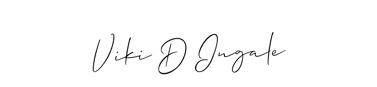 Make a short Viki D Ingale signature style. Manage your documents anywhere anytime using Allison_Script. Create and add eSignatures, submit forms, share and send files easily. Viki D Ingale signature style 2 images and pictures png