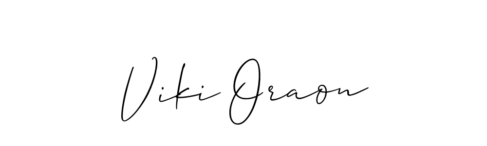 Make a short Viki Oraon signature style. Manage your documents anywhere anytime using Allison_Script. Create and add eSignatures, submit forms, share and send files easily. Viki Oraon signature style 2 images and pictures png