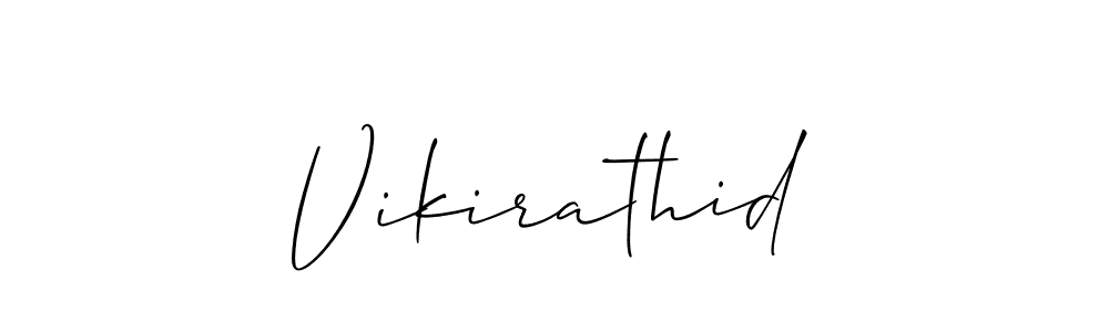 You can use this online signature creator to create a handwritten signature for the name Vikirathid. This is the best online autograph maker. Vikirathid signature style 2 images and pictures png