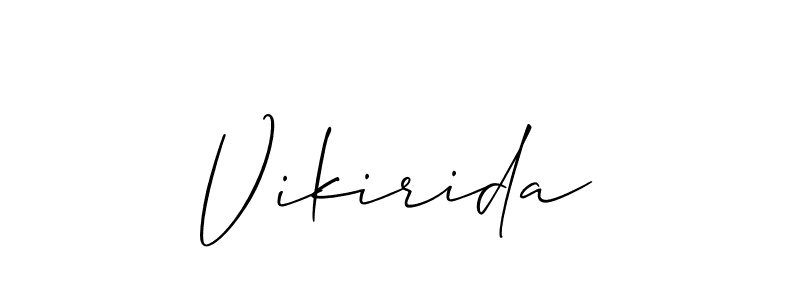 Vikirida stylish signature style. Best Handwritten Sign (Allison_Script) for my name. Handwritten Signature Collection Ideas for my name Vikirida. Vikirida signature style 2 images and pictures png