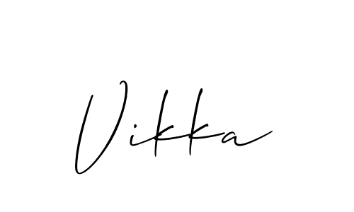 if you are searching for the best signature style for your name Vikka. so please give up your signature search. here we have designed multiple signature styles  using Allison_Script. Vikka signature style 2 images and pictures png