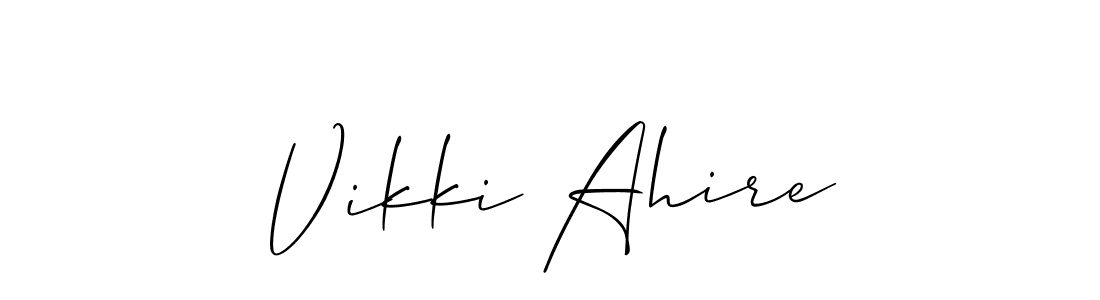 See photos of Vikki Ahire official signature by Spectra . Check more albums & portfolios. Read reviews & check more about Allison_Script font. Vikki Ahire signature style 2 images and pictures png