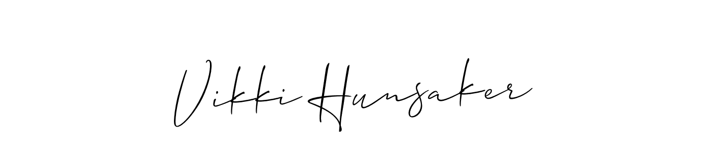 Design your own signature with our free online signature maker. With this signature software, you can create a handwritten (Allison_Script) signature for name Vikki Hunsaker. Vikki Hunsaker signature style 2 images and pictures png