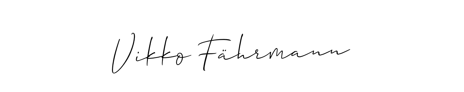 if you are searching for the best signature style for your name Vikko Fährmann. so please give up your signature search. here we have designed multiple signature styles  using Allison_Script. Vikko Fährmann signature style 2 images and pictures png