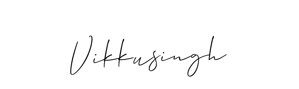 Best and Professional Signature Style for Vikkusingh. Allison_Script Best Signature Style Collection. Vikkusingh signature style 2 images and pictures png