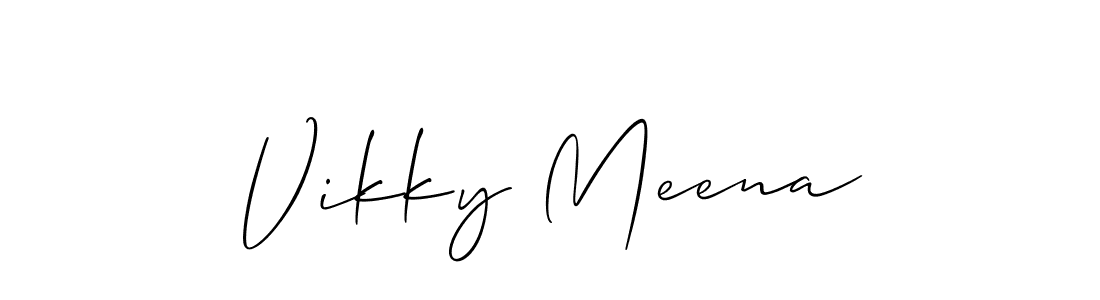 It looks lik you need a new signature style for name Vikky Meena. Design unique handwritten (Allison_Script) signature with our free signature maker in just a few clicks. Vikky Meena signature style 2 images and pictures png