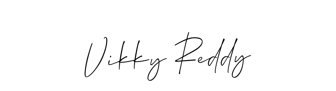 How to make Vikky Reddy signature? Allison_Script is a professional autograph style. Create handwritten signature for Vikky Reddy name. Vikky Reddy signature style 2 images and pictures png