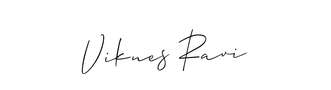 Best and Professional Signature Style for Viknes Ravi. Allison_Script Best Signature Style Collection. Viknes Ravi signature style 2 images and pictures png