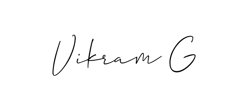 Make a beautiful signature design for name Vikram G. Use this online signature maker to create a handwritten signature for free. Vikram G signature style 2 images and pictures png