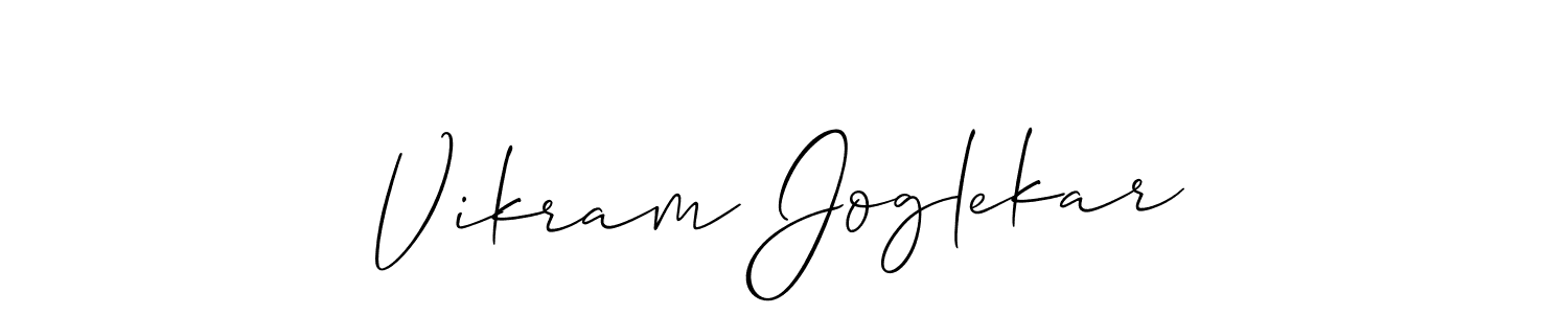 Create a beautiful signature design for name Vikram Joglekar. With this signature (Allison_Script) fonts, you can make a handwritten signature for free. Vikram Joglekar signature style 2 images and pictures png