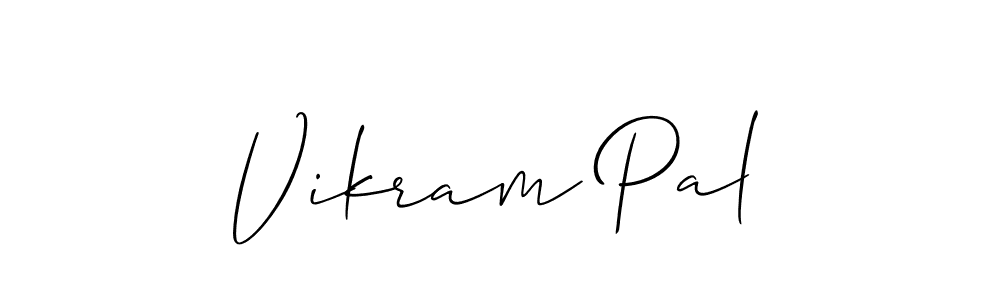 Create a beautiful signature design for name Vikram Pal. With this signature (Allison_Script) fonts, you can make a handwritten signature for free. Vikram Pal signature style 2 images and pictures png