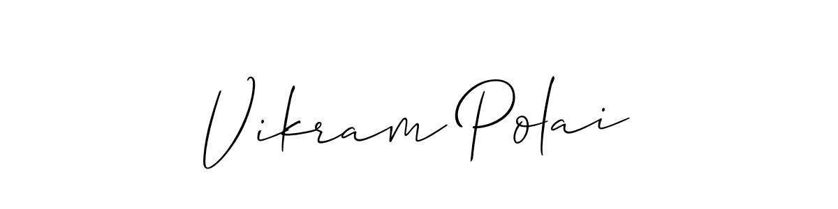 Vikram Polai stylish signature style. Best Handwritten Sign (Allison_Script) for my name. Handwritten Signature Collection Ideas for my name Vikram Polai. Vikram Polai signature style 2 images and pictures png