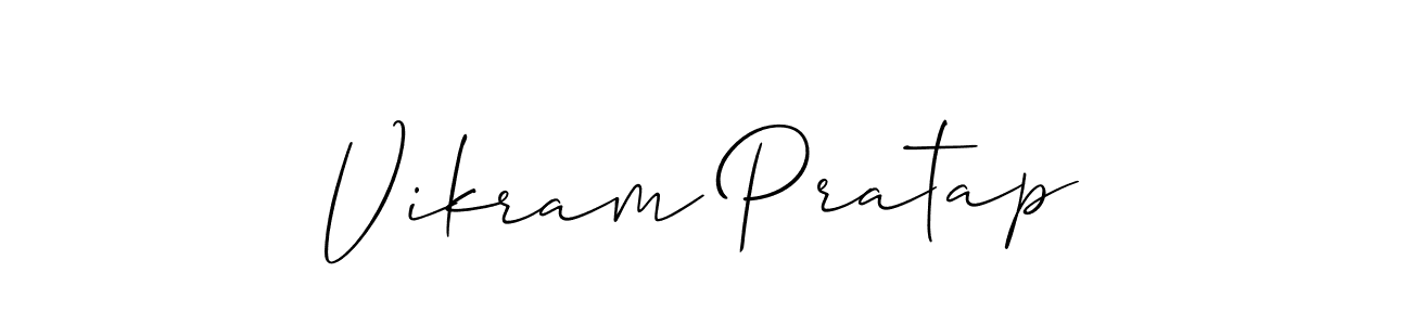 Design your own signature with our free online signature maker. With this signature software, you can create a handwritten (Allison_Script) signature for name Vikram Pratap. Vikram Pratap signature style 2 images and pictures png