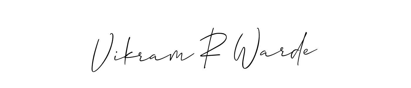 Vikram R Warde stylish signature style. Best Handwritten Sign (Allison_Script) for my name. Handwritten Signature Collection Ideas for my name Vikram R Warde. Vikram R Warde signature style 2 images and pictures png