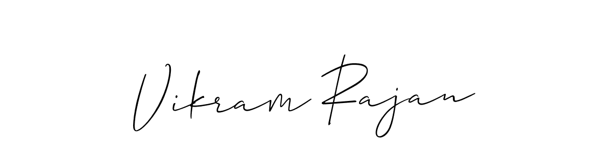 Vikram Rajan stylish signature style. Best Handwritten Sign (Allison_Script) for my name. Handwritten Signature Collection Ideas for my name Vikram Rajan. Vikram Rajan signature style 2 images and pictures png