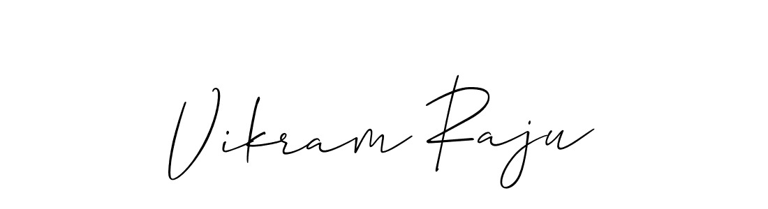 Also You can easily find your signature by using the search form. We will create Vikram Raju name handwritten signature images for you free of cost using Allison_Script sign style. Vikram Raju signature style 2 images and pictures png