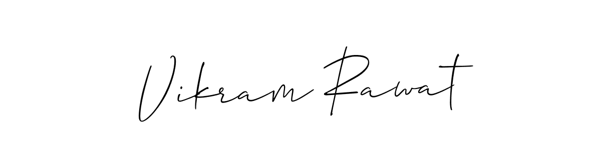 Create a beautiful signature design for name Vikram Rawat. With this signature (Allison_Script) fonts, you can make a handwritten signature for free. Vikram Rawat signature style 2 images and pictures png