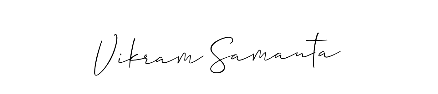 Vikram Samanta stylish signature style. Best Handwritten Sign (Allison_Script) for my name. Handwritten Signature Collection Ideas for my name Vikram Samanta. Vikram Samanta signature style 2 images and pictures png