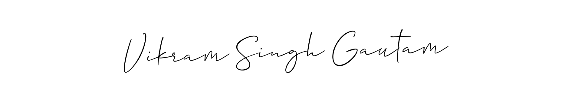 It looks lik you need a new signature style for name Vikram Singh Gautam. Design unique handwritten (Allison_Script) signature with our free signature maker in just a few clicks. Vikram Singh Gautam signature style 2 images and pictures png