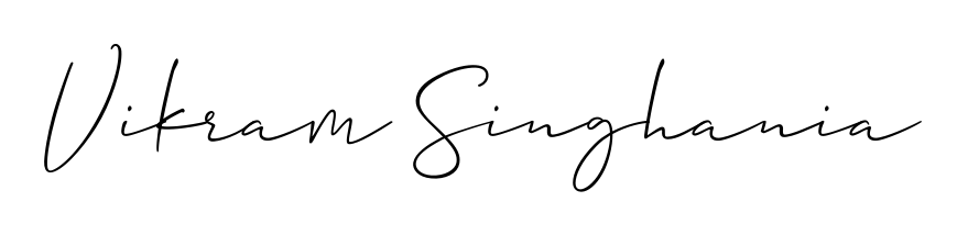 Stand out with a creative autograph for Vikram Singhania. The Allison_Script styling blends modern aesthetics with classic signature flourishes. Vikram Singhania signature style 2 images and pictures png