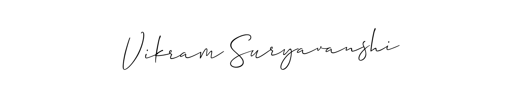 How to Draw Vikram Suryavanshi signature style? Allison_Script is a latest design signature styles for name Vikram Suryavanshi. Vikram Suryavanshi signature style 2 images and pictures png